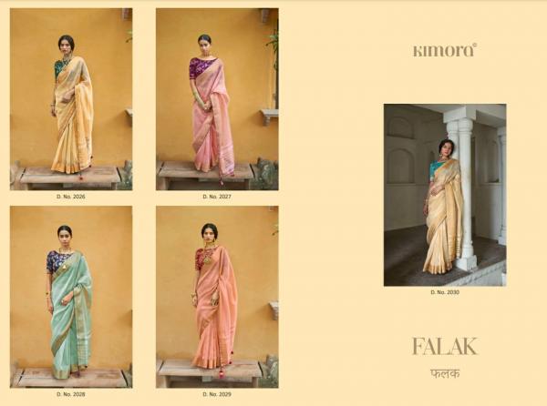 Kimora Falak Soft Organza Designer Saree Collection